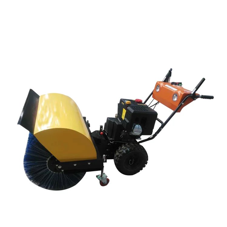 portable gasoline electric easy operation road snow removal cleaning sweepers