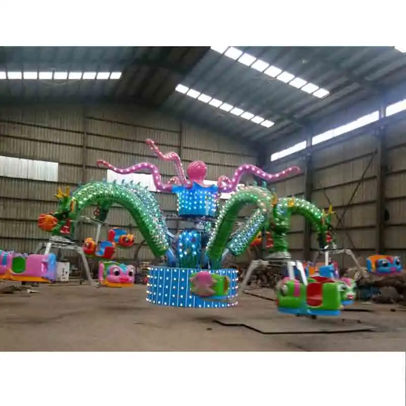 Attractive Design Amusement Park Equipment Rotation Octopus Rides Kids and Adults Family Rides for Fun Fair