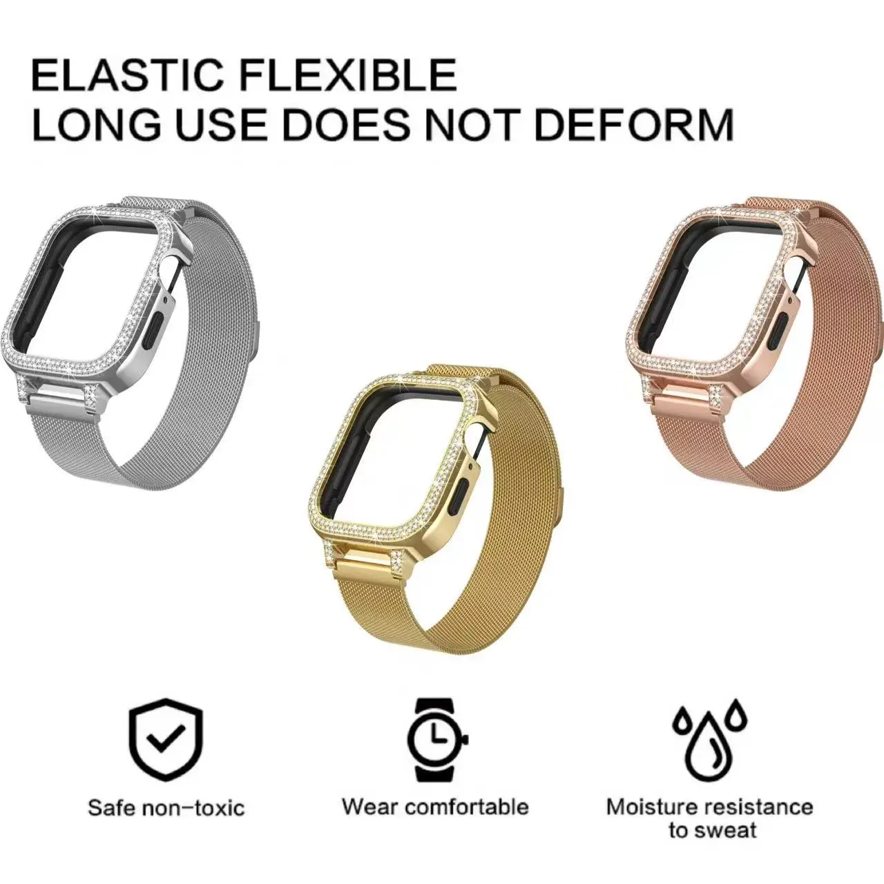 PDANY Hot Sale Excellent Metal Watch Band Strap Fashion Vintage Durable Multiple Options Customizable Mental Watch Band Strap