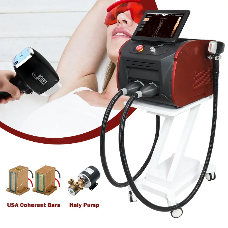 Wholesale 808 Diode Laser Double Handles Laser Hair Removal Machine