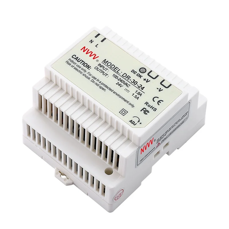 DR-30-24  24v dc power supply din rail  AC to DC 30W Transformer Industrial DIN-Rail 24V 1.25 Amp Switch Power Supply