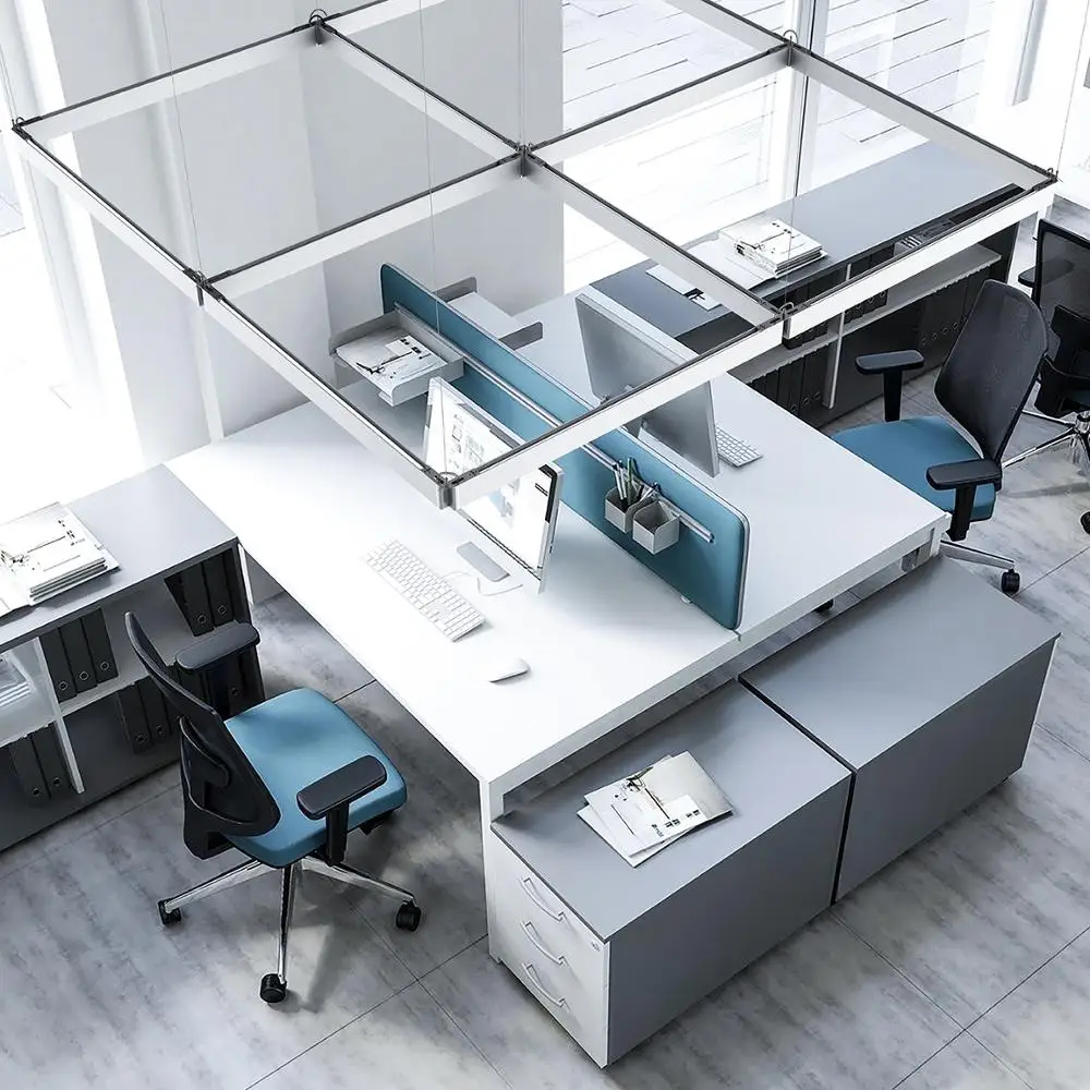 aluminum frame diy 18w 36w 40w 1200mm anti-glare dimmable suspended led office linear light