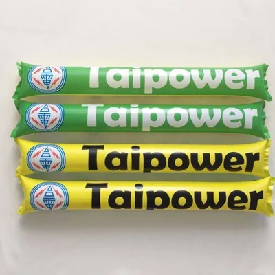 
customized pong pong thunder stick balloon inflatable cheering fan sticks 