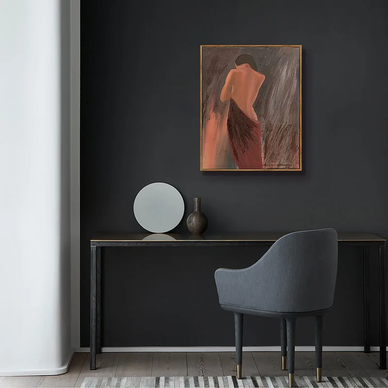 Art Work with Frame Sexy Women Pictures for Living Room Wall Decoration Nude Paintings