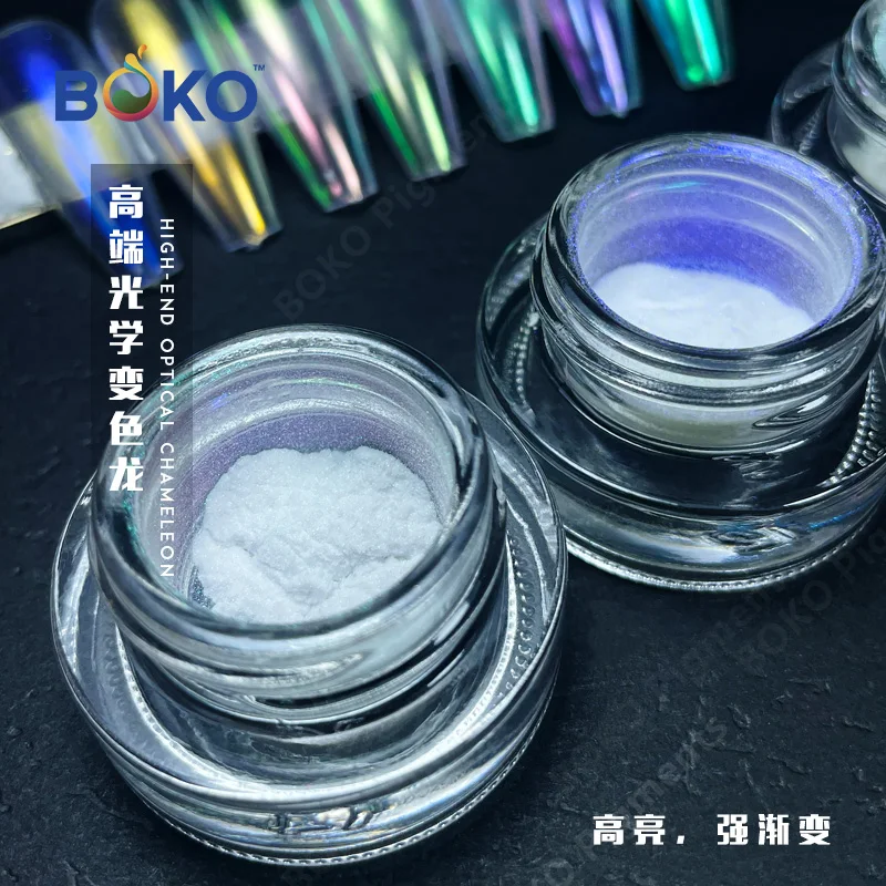 Wholesale  hot sale chrome mirror aurora mermaid rainbow nail pigment