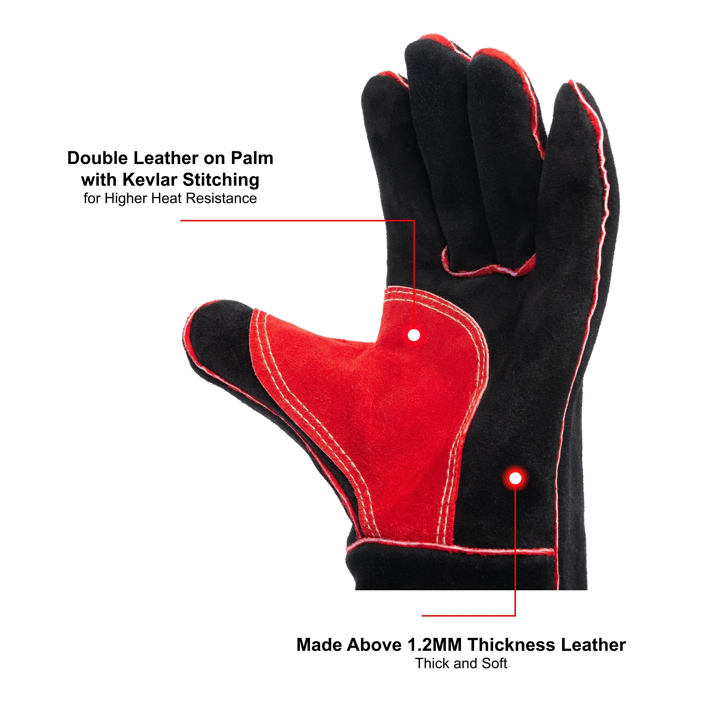 Heat Resistant BBQ Gloves,Kitchen Oven Mitts Fire Resistant Gloves Cooking Hot Gloves for Grilling Cutting  Baking