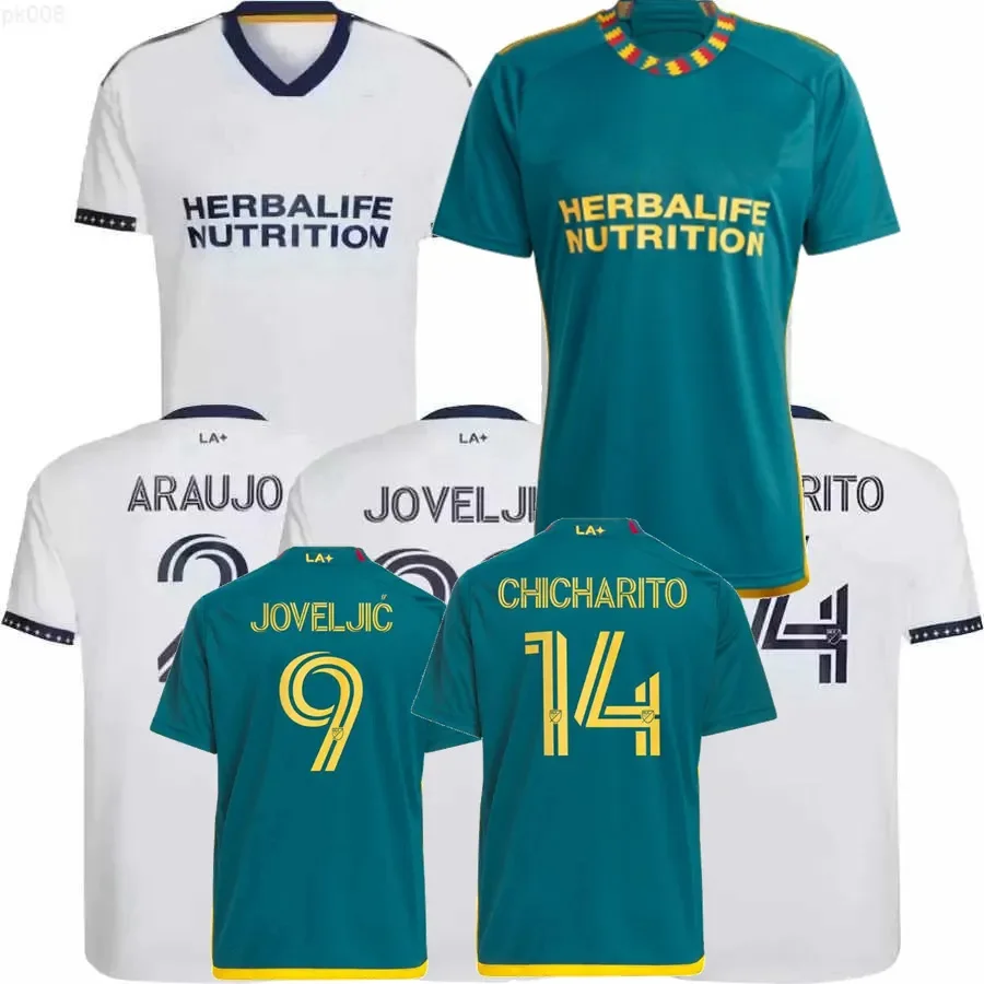 2023 2024 LA Galaxy футбольные майки версия для болельщиков CHICHARITO Joveljic BRUGMAN RIQUI 23 24 мужские футболки детей
