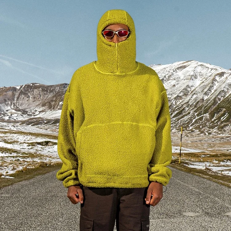 Мужская флисовая толстовка с капюшоном