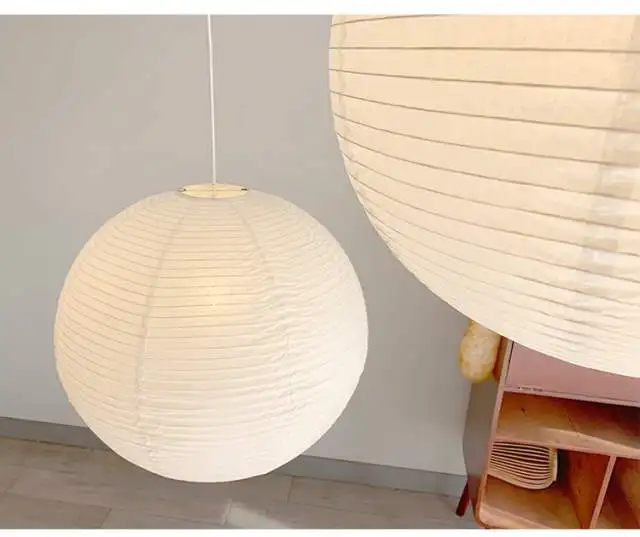 Nordic Danish Internet celebrity lampshade Japanese hotel homestay and wind paper lamp shopping mall exhibition hall oversized d