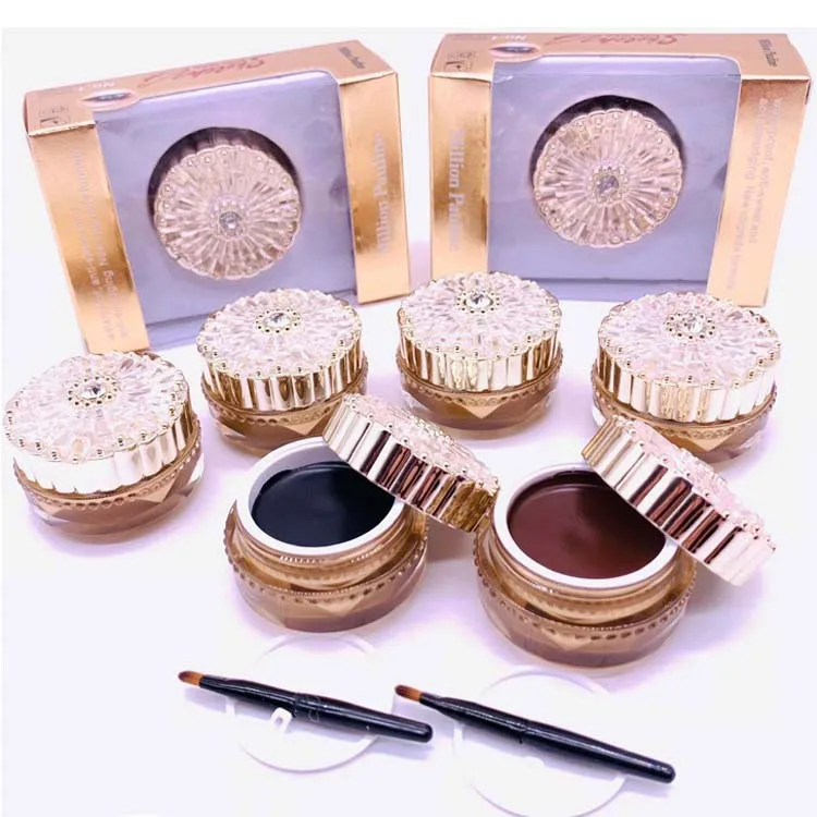 Long Lasting Cosmetics Eye Liner Gel Top Brand Waterproof Black and Brown Eyeliner Cream Makeup