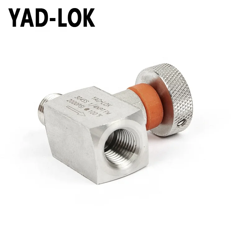 YAD-LOK Wenzhou 1/4 Npt 2000Psi Stainless Steel Needle Valve For Water