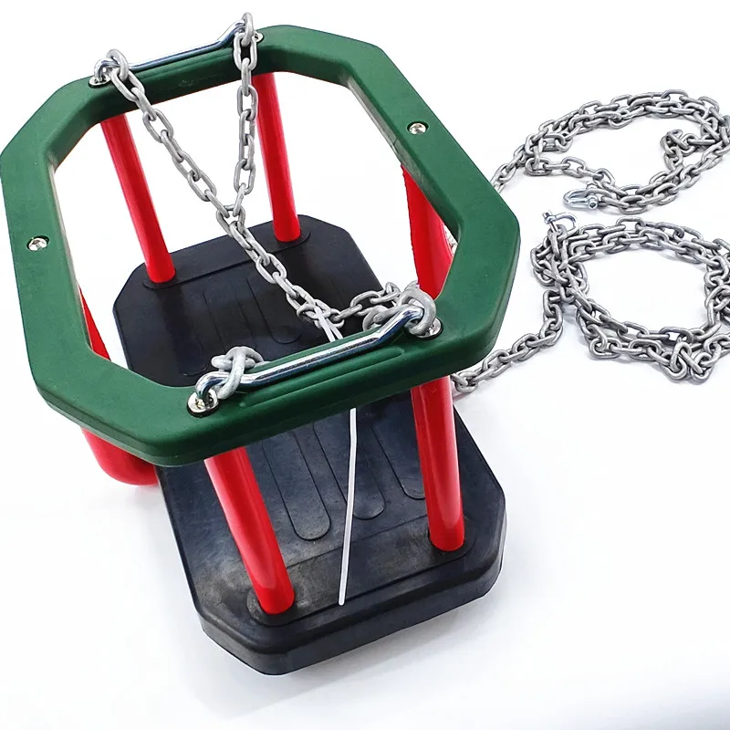 High Back full bucket toddler swing seat Green Kid Swing