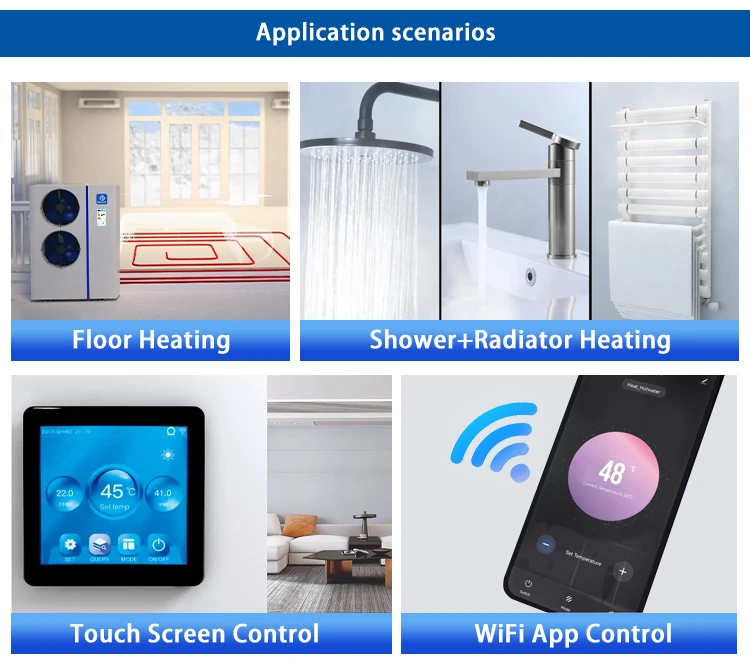 2024 New products high COP inverter R290 heat pump monoblock 8kw 12kw evi air source heat pump R290