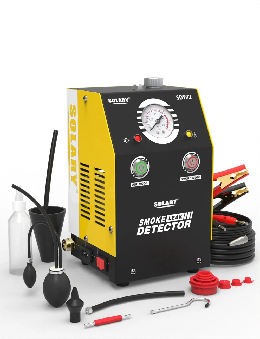 Solary SD302 Automotive Smoke Inspection Machine Car EVAP Detect Pipe Car Smoke Leak Detector Tester Leakage Analyzer