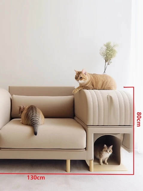 3D Print Cat Bed Kennel Pet Sofa Durable Scratch-Resistant Easy to Clean Pets and Humans Sharing Furniture Customized