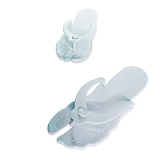 Summer fashion travel folding flip flops indoor and outdoor non-slip breathable swimming beach slippers for men and women