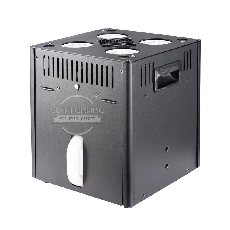 Stage RGB Led Light Bubble Machine 4 Nozzles Automatic Bubble Machine Spray 4-5M DMX Remote Control 20W Vertical Bubble Machine