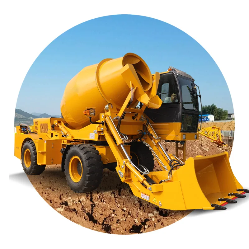 Hydraulic 0.7m3 1.2m3 3.5m3 Mobile Concrete Mixer Truck self loading concrete mixer truck 5cbm export