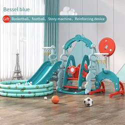 Various Good Quality High Density Hdpe Plastic Kids Customised Ball Pool Children Slide And Swing Set
