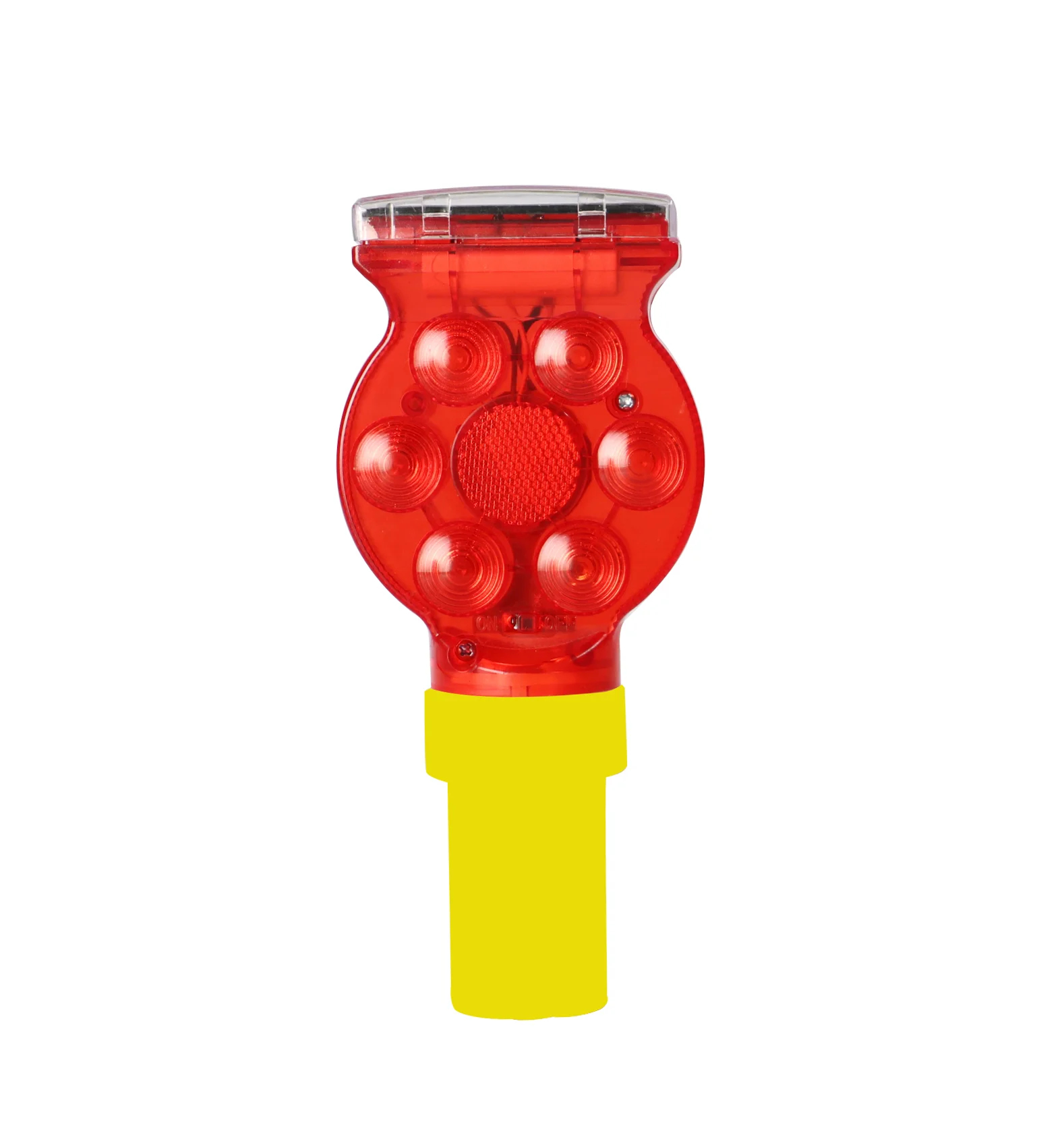 SOLAR ROAD HAZARD TRAFFIC WARNING LED LIGHTS