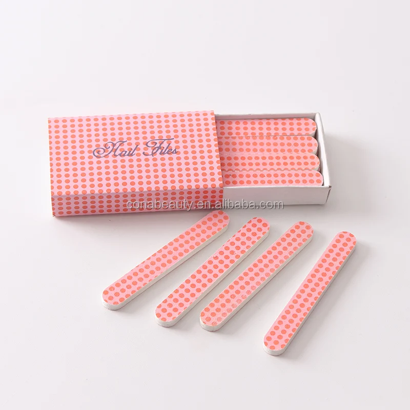 Hot selling portable disposable manicure tools mini nail file with matchbox