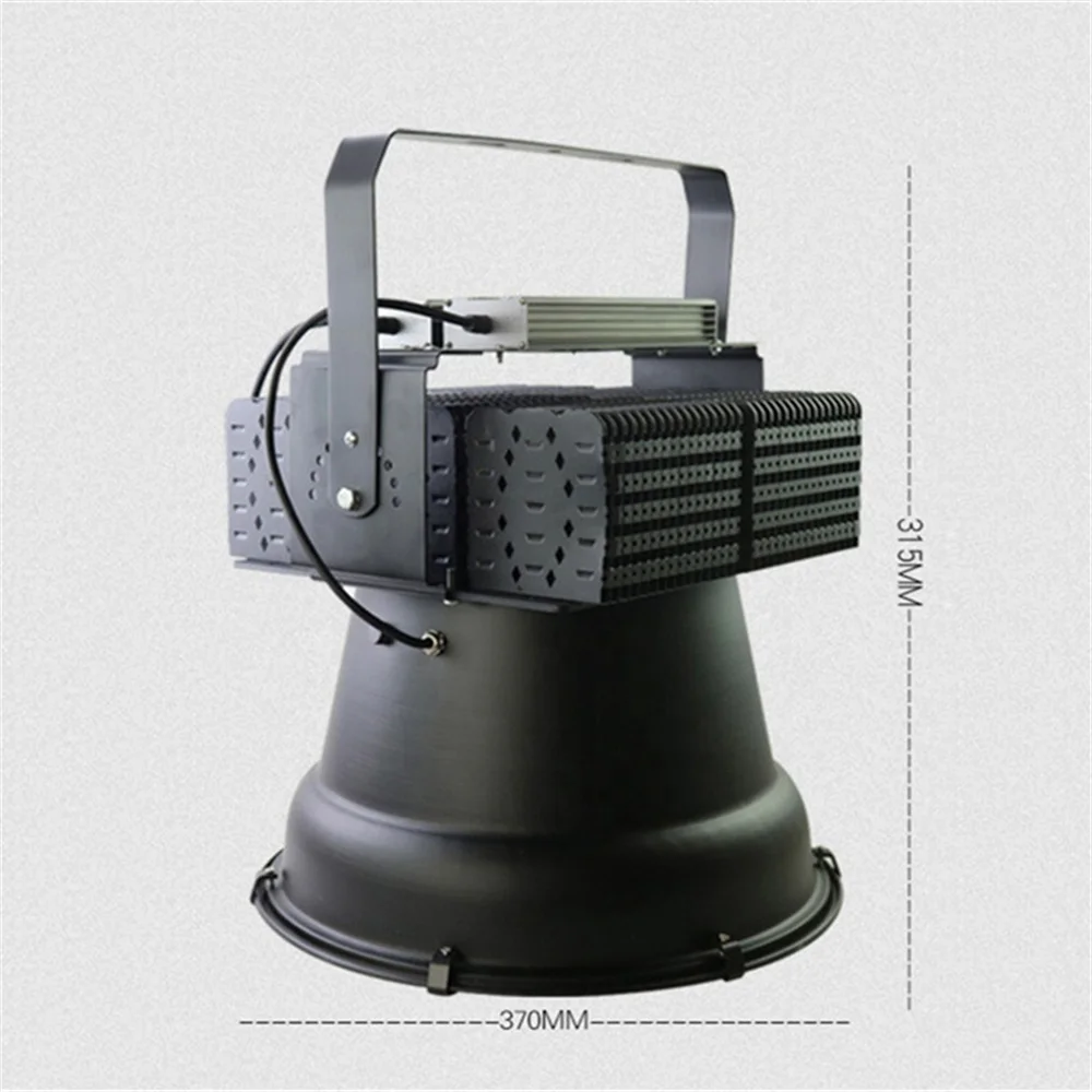 Biumart LED Tower Crane Light IP65 Waterproof 300-2000W White Light Searchlight Construction Site Lighting
