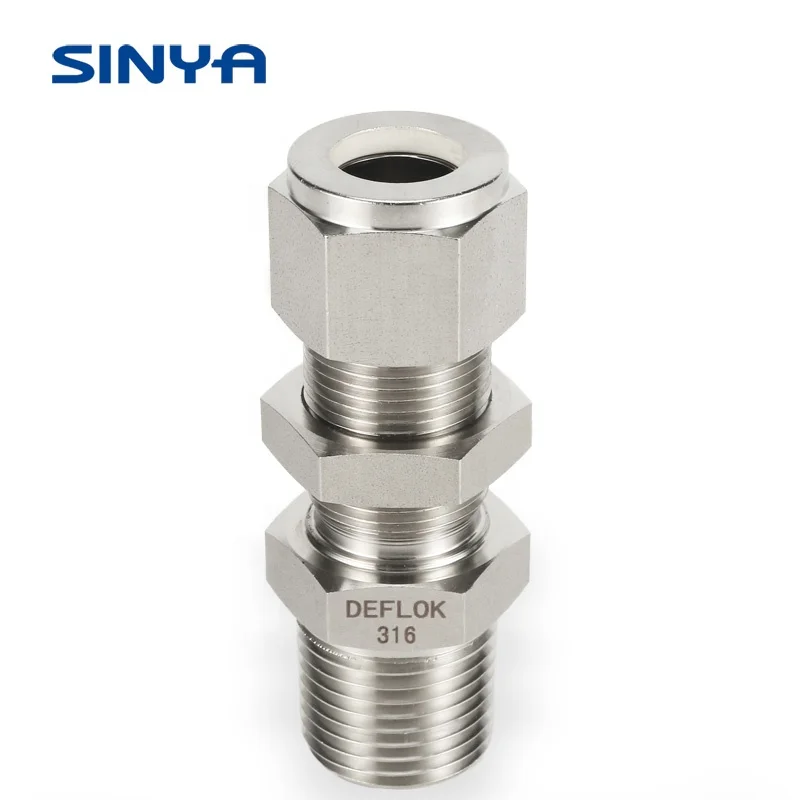 Union Male Branch Tee Double Ferrule Fitting Stainless Steel Pipe Compression Fittings Tubing Connections Thread Male Branch Tee