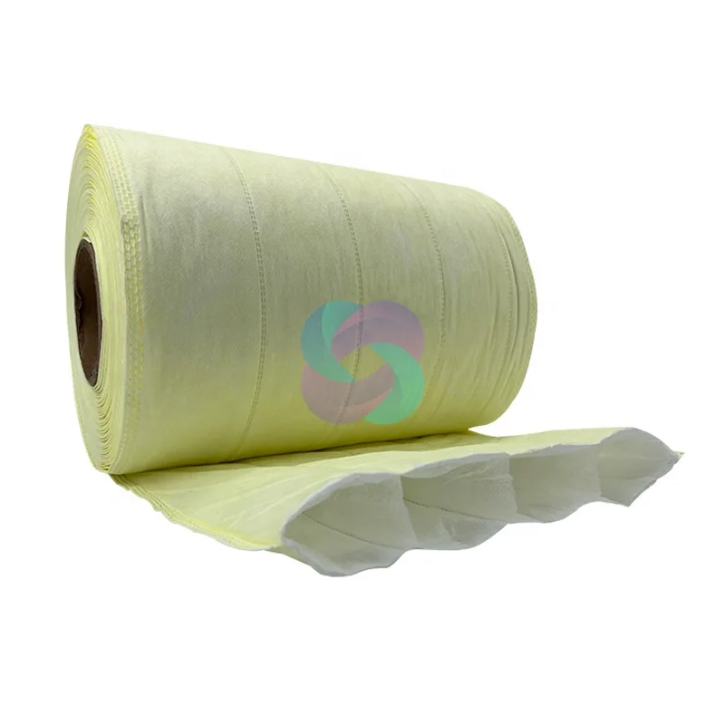 Non Woven Fabric Synthetic Fiber Pocket Bag Air Filter Media Roll Industries air Filters