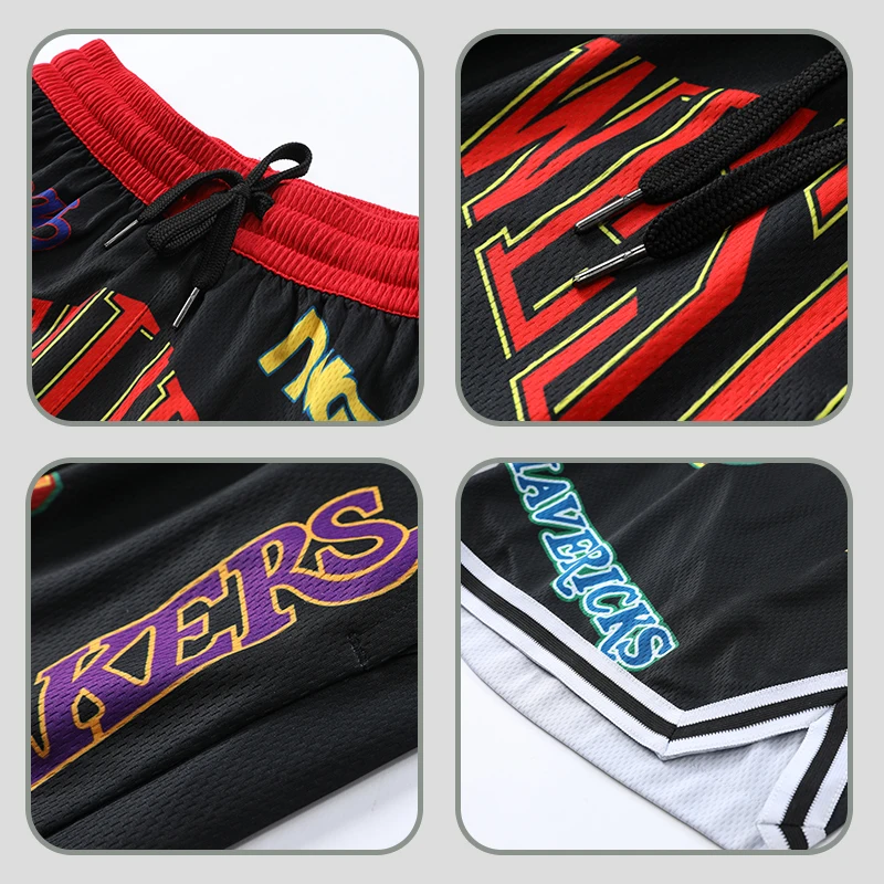 
China Factory Fashion Design Wholesale Cheap Custom Dry Breathable Training Basketball Shorts Digital printing process 