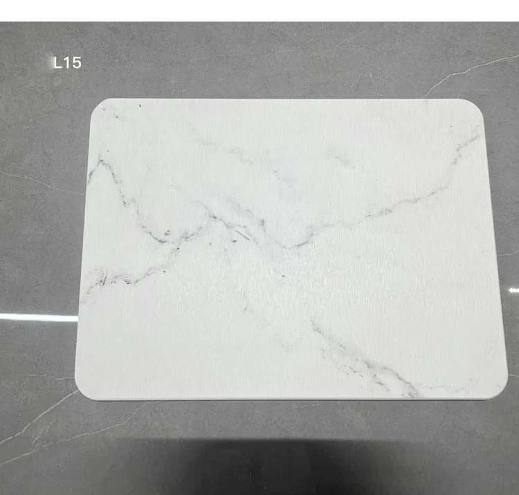Diatomite Stone Marble Dish Placemat Water Absorbing Tableware Mat Non Slip Water Absorbent Diatomaceous Earth Dish Mat