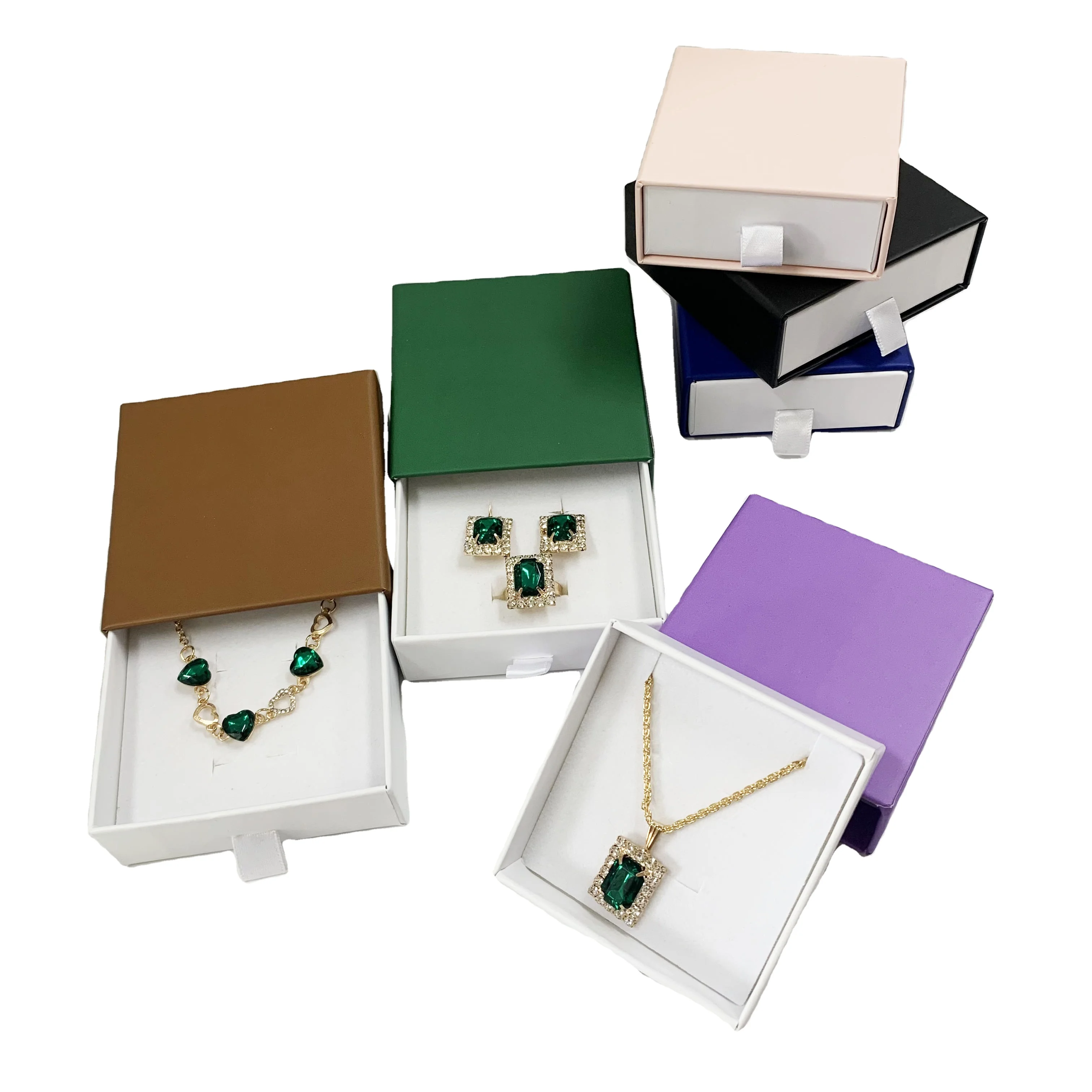 Custom Jewelry box packaging , large capacity decorative packaging box, gift box stock drawer box with logo printing