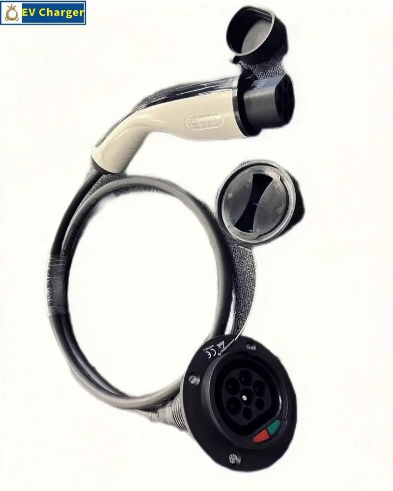 Type 2  to GB/T adapter 16 A/250 V wall box evse ev battery cable connector electric car charger station ev car dc fast charging