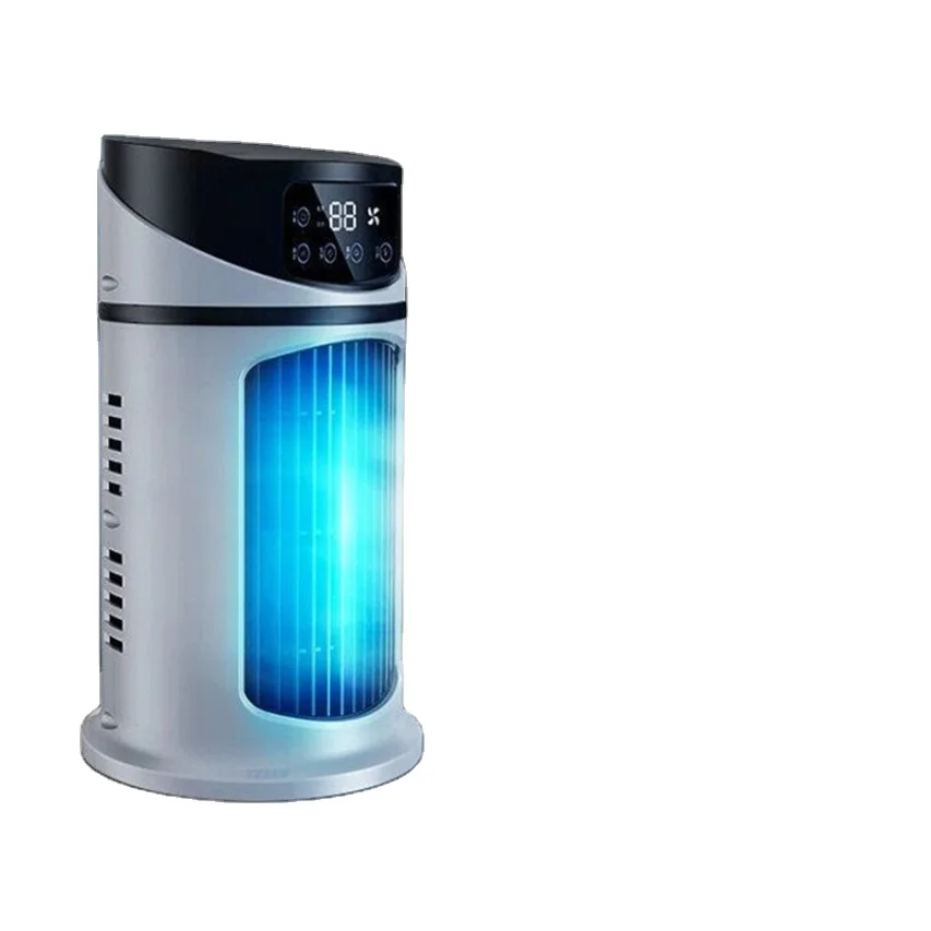 Mini Electric USB Desktop Air Cooler Table Fans for Office Humidification Floor Install Timing Air Conditioner Cooling Only