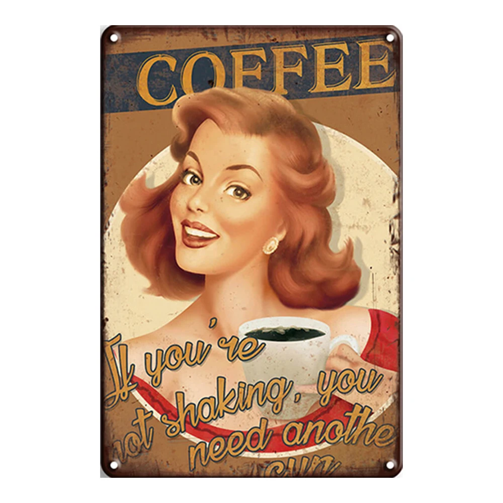 Custom vintage tin signs for decorative metal decoration tin sign vintage metal plate