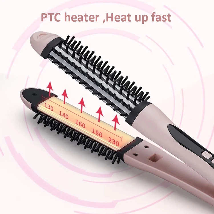 MengYu Hot Sales Hair Straightener ceramic flat iron 2 in 1 hair straightening and curling iron