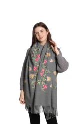 New Premium Wrinkle Cashmere Muslim Scarf Women Blend Double Long Ff Scarf For Women