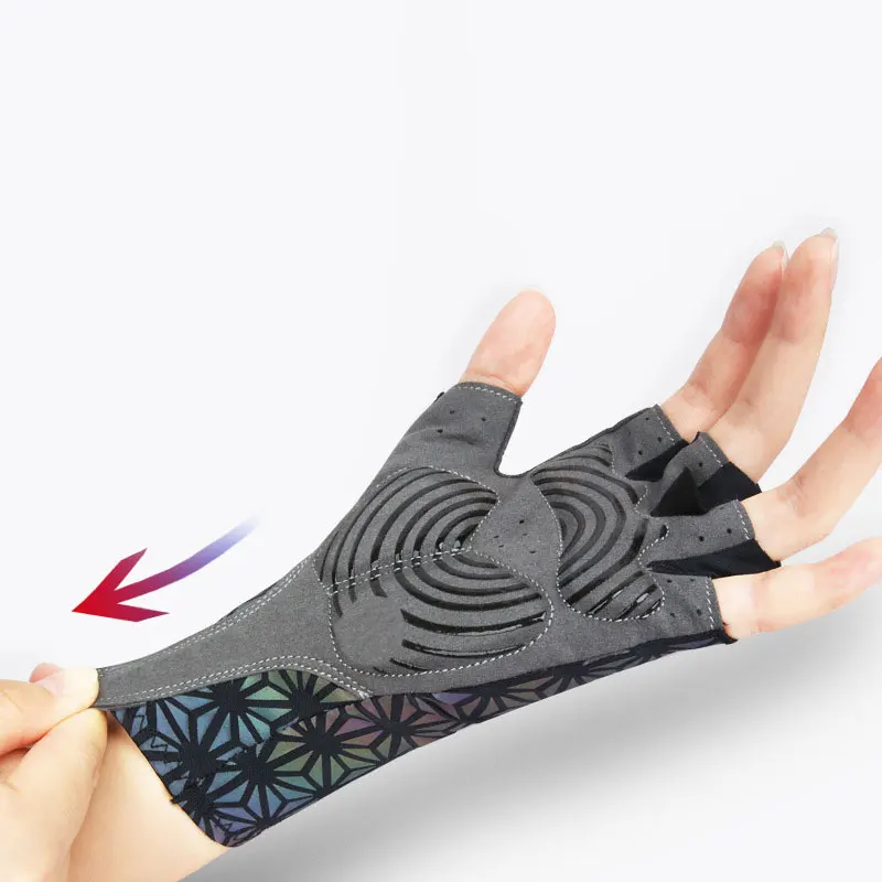 Wholesale bicycle accessories mountain bike riding gloves bicycle gloves anti-silp half bike gloves
