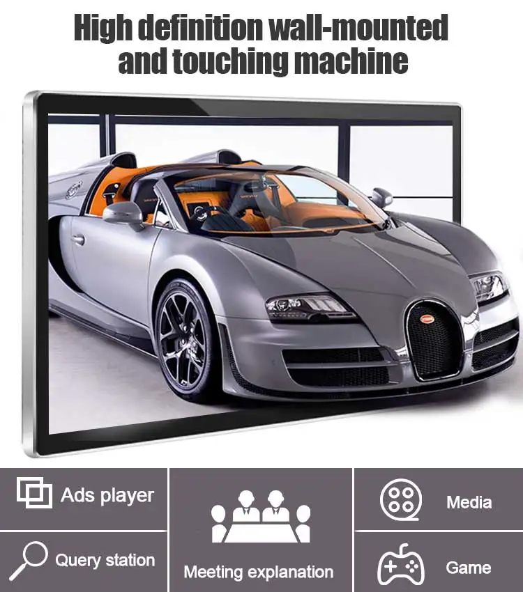 Retail Store Wall Mounted or Hanging Android Information Advertising Player Design Multi-Touch Displays Touch Screen Monitor