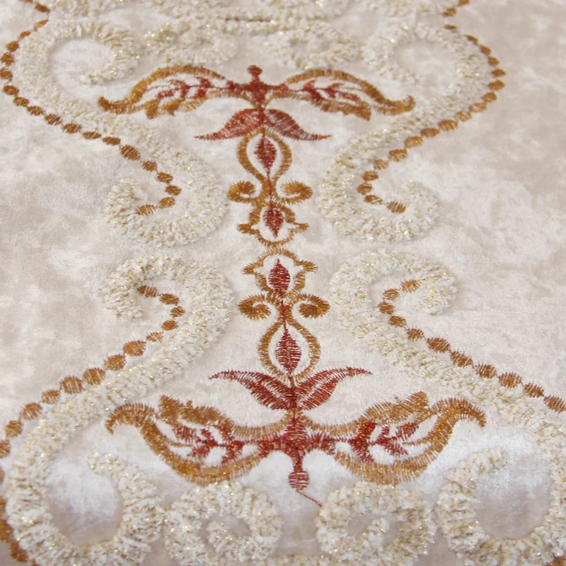 Лидер продаж, Высококачественная бархатная ткань в европейском стиле, скатерть с вышивкой, Рождественское украшение для дома, ресторана, банкета