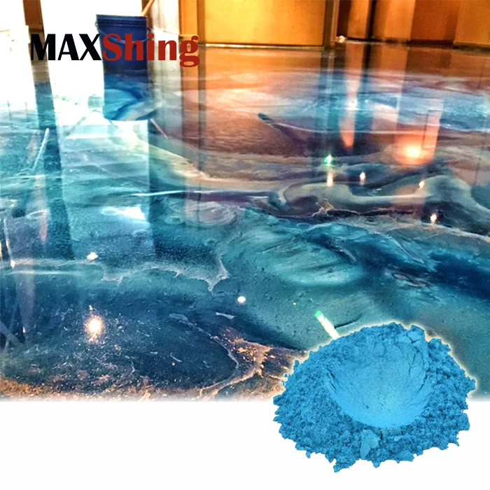 Bulk Clear Epoxy Resin 3D Floor Coating Pigment Mica Powder Paint Low Price Industrial Color Metallic 3d Flooring Epoxy
