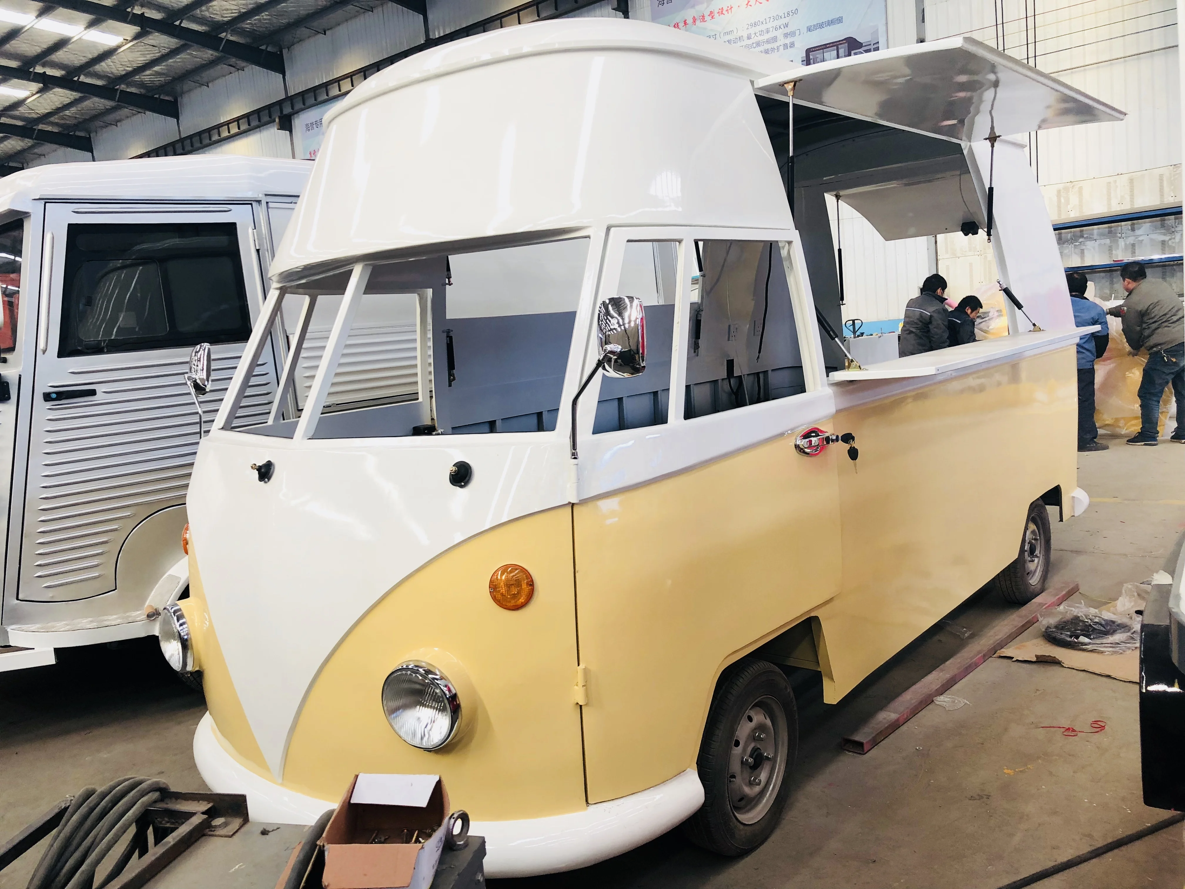 
Vintage food truck with snack machines camping trailer for ice cream coffee shop used cars for sale 