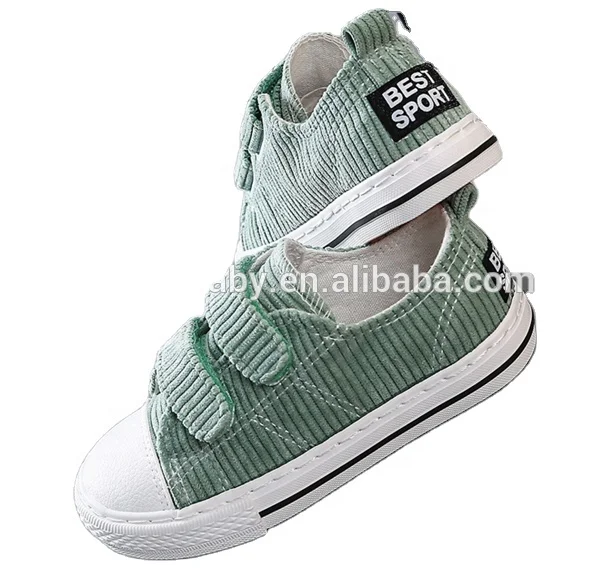 Brand new customized fashion casual corduroy kids shoes zapatos para ninos