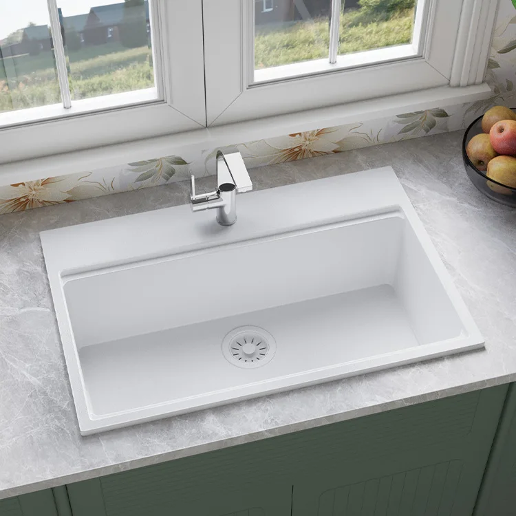 Modern Design Commercial Cheap Price 838*559*254 High Performance Composite Quartz Counter Kitchen Sinks