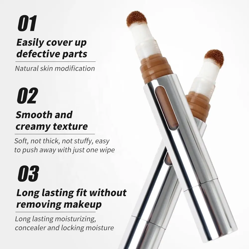 Profession OEM Private Label Custom Makeup Concealer Vegan Waterproof High Definition Full Coverage Liquid Concealer