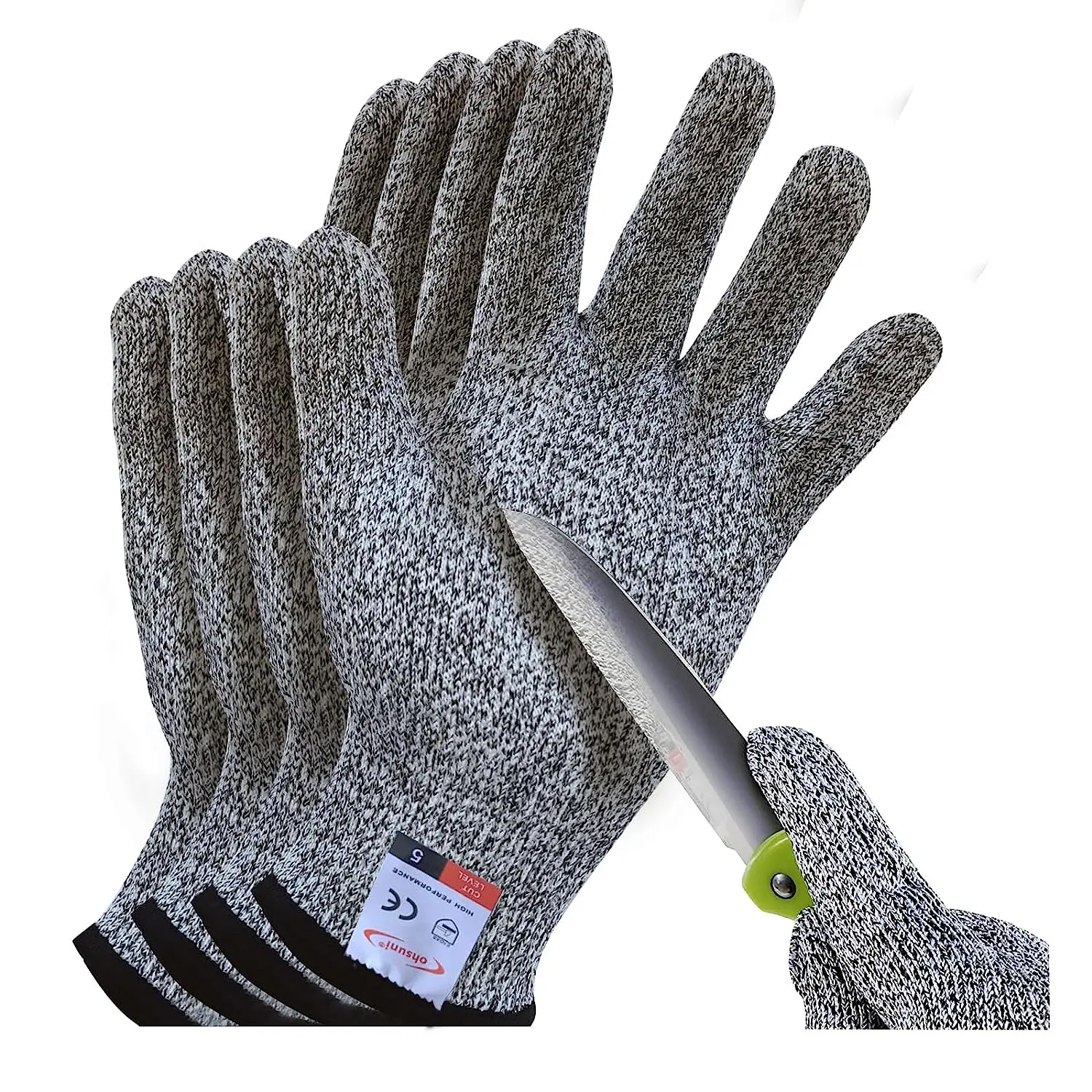 2023-2 HPPE Nitrile Coated Cut Resistant Safety Work Gloves Level 5 Anti Cut Gloves for Construction
