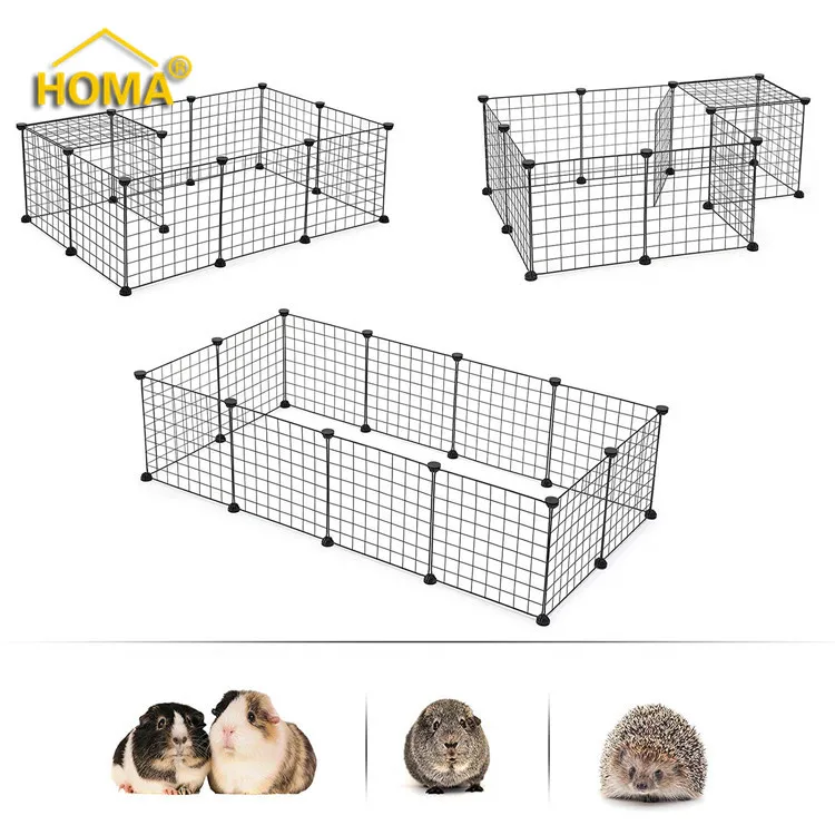 Portable metal wire Grid Rabbit Cages