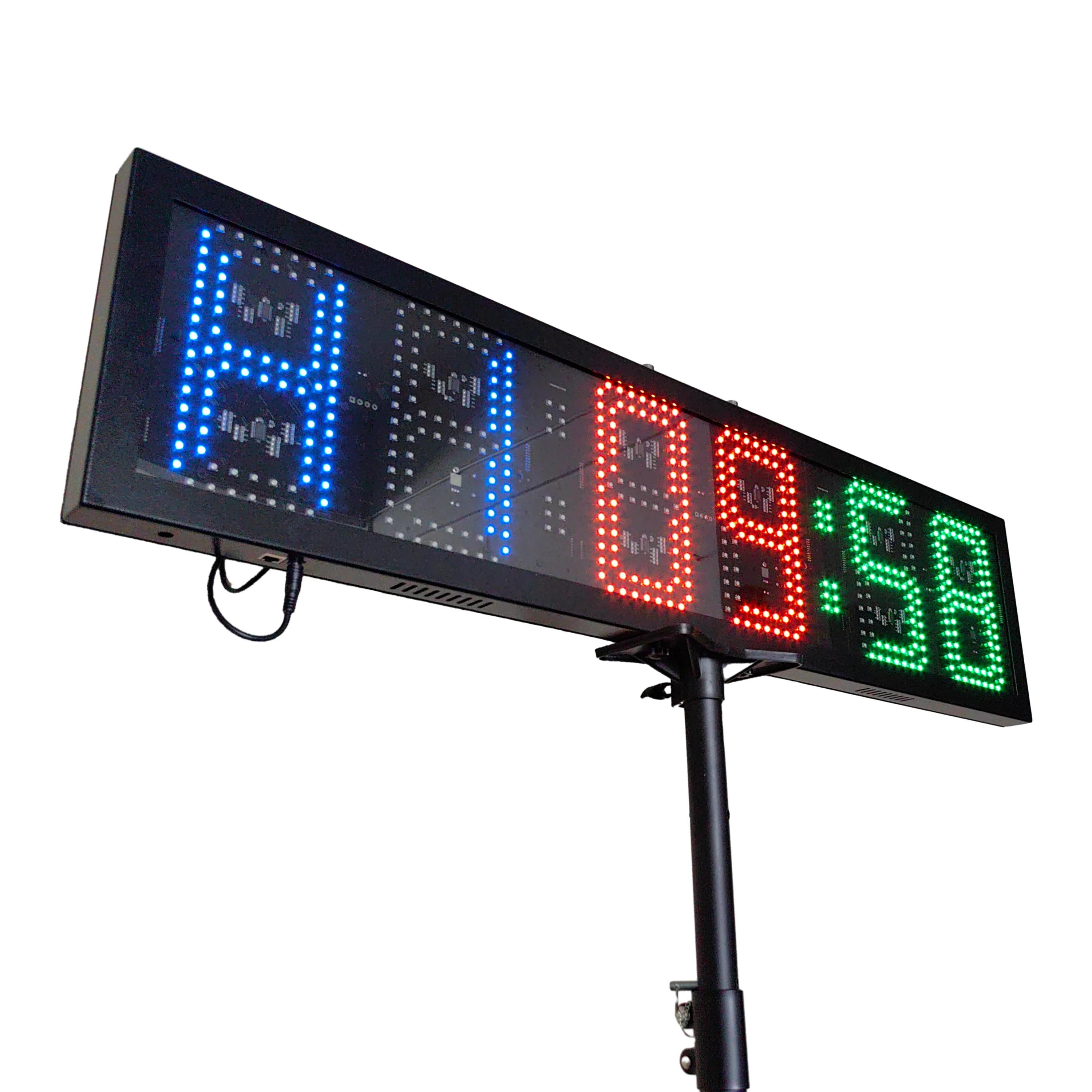 Jhering Electronic Lap Drag Race Timer Large Display LED Clock with Countdown Portable Road Rechargeable
