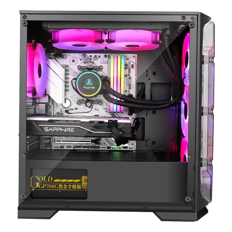 Корпус для игрового компьютера ATX, корпус для игрового компьютера со стеклянной боковой дверцей