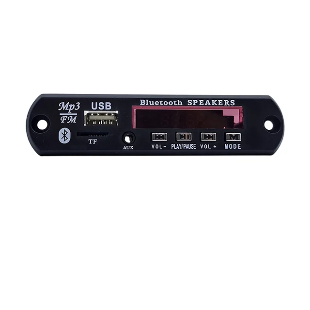 Car Audio USB TF FM Radio MP3 Bluetooth Player 5V 12V Wireless Bluetooth 5.0 MP3 WMA Decoder Board