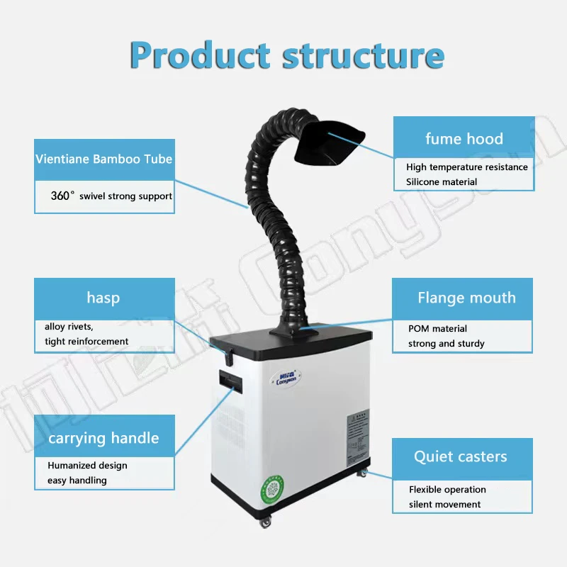CN400 fume air purifier to collect laser dust CO2 fume filter laser fume purifier for dtf powder shaker printer
